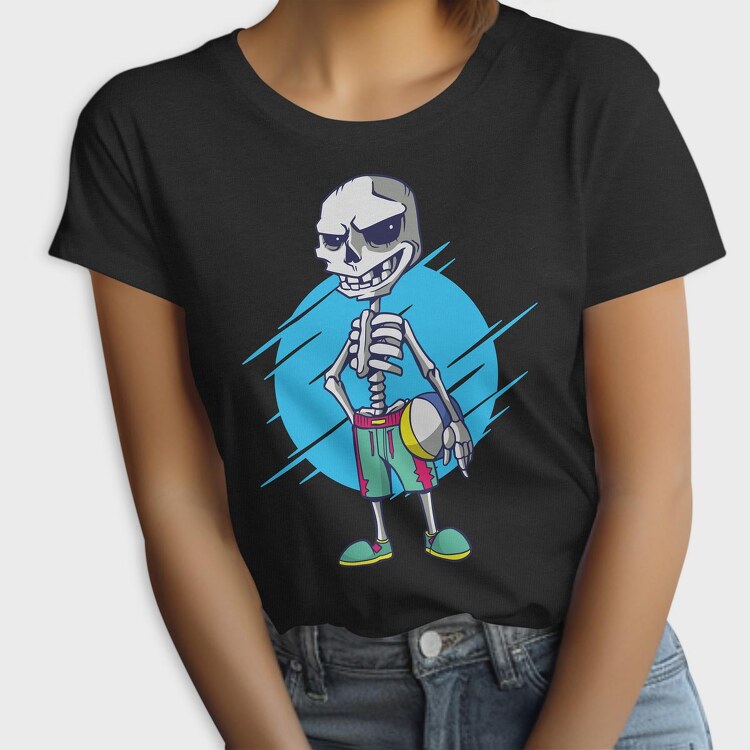 Beach Volley Skull, Tricou Femei
