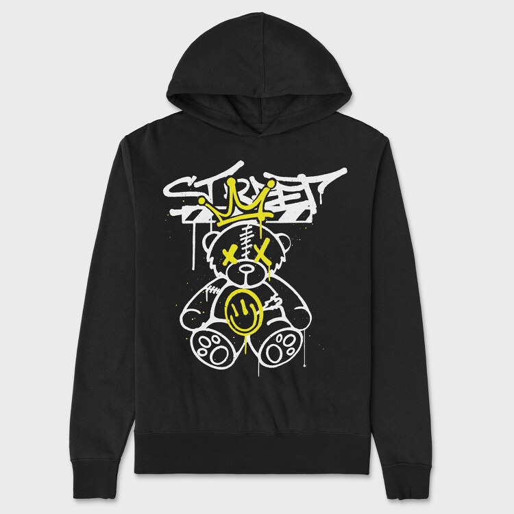Street Teddy, Hanorac Oversize Barbati (Unisex)