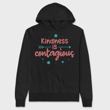 Kindness Is Contagious, Hanorac Oversize Barbati (Unisex)