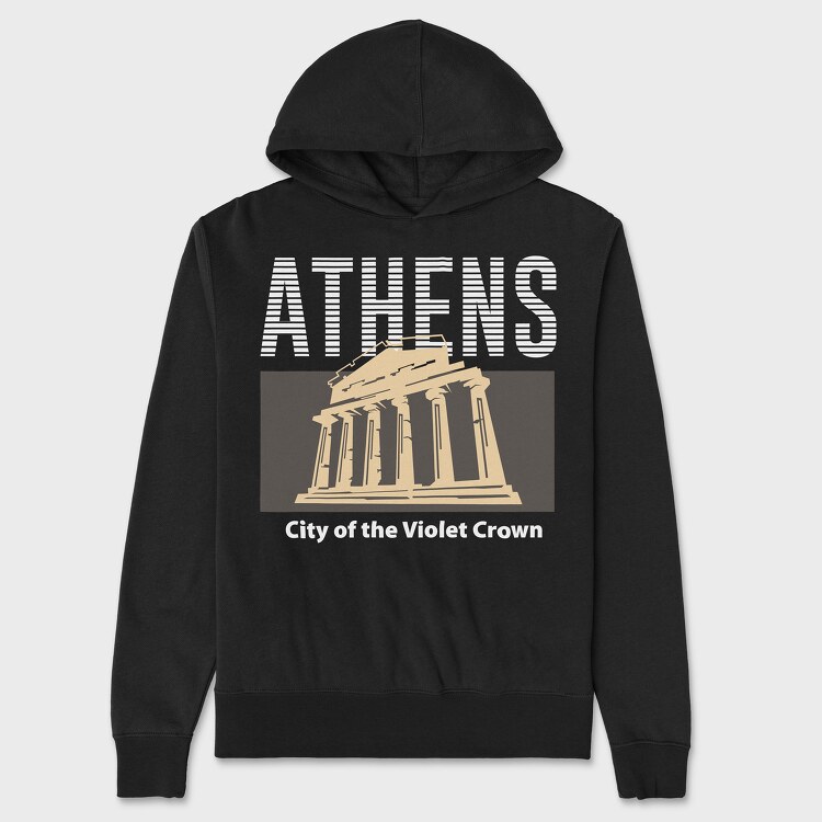 Athens, Hanorac Oversize Barbati (Unisex)