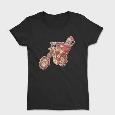 Tricou Femei, Santa Motorbike