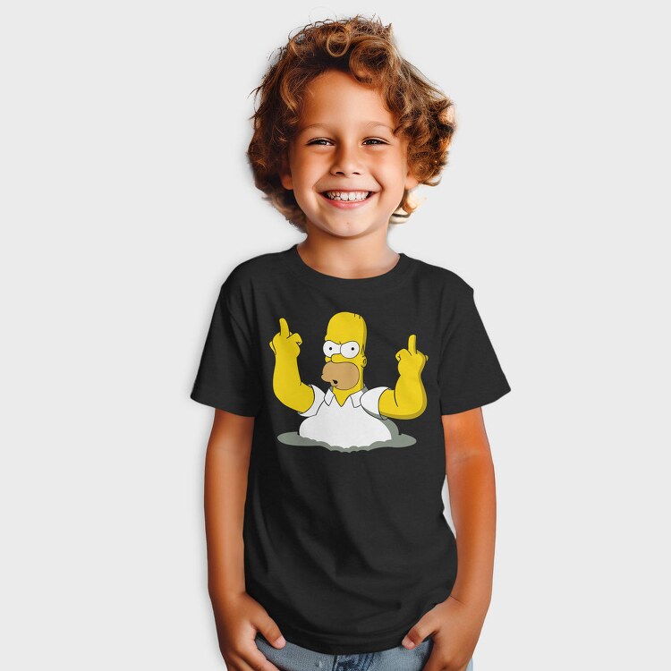 Homer Middle Finger, Tricou Copii