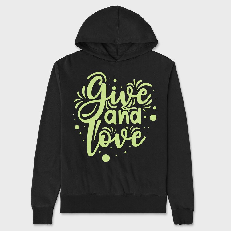 Give and Love, Hanorac Oversize Barbati (Unisex)