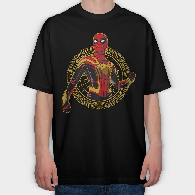 Spiderman Infinity Gauntlet, Tricou Oversize Barbati (Unisex)