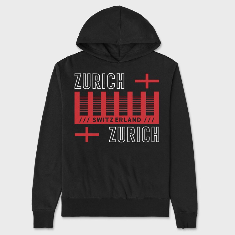 Zurich, Hanorac Oversize Barbati (Unisex)