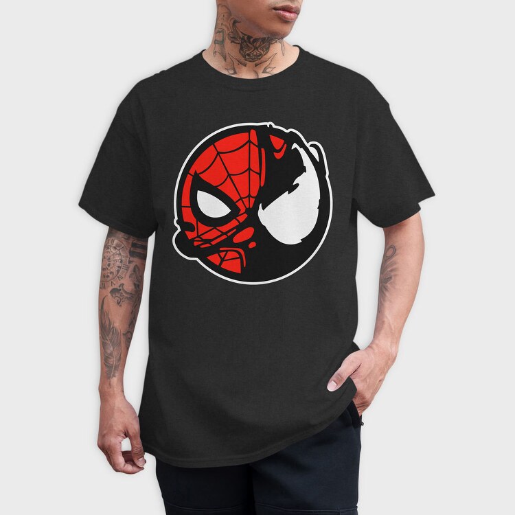 Spiderman Mask, Tricou Barbati (Unisex)