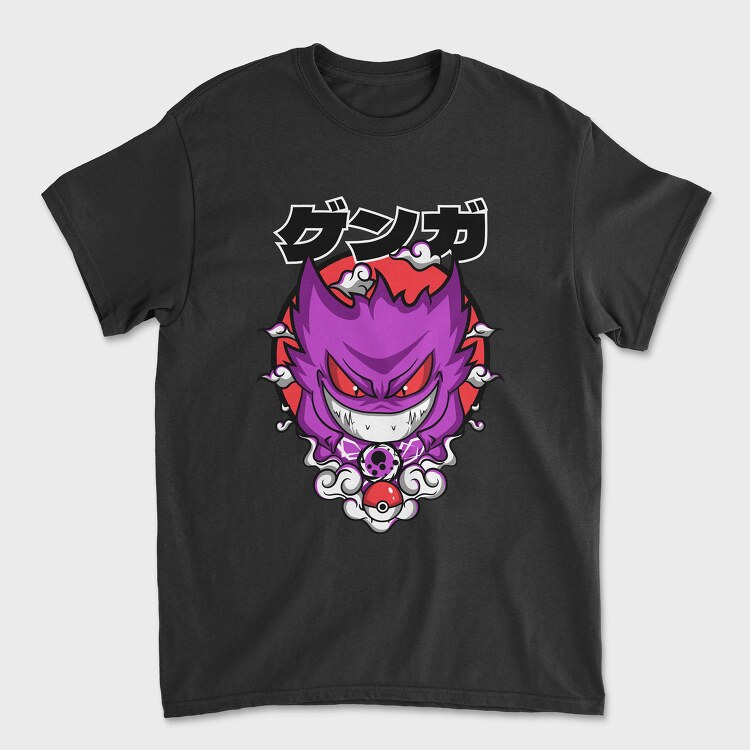 Tricou Barbati (Unisex), Menacing Gengar Pokemon