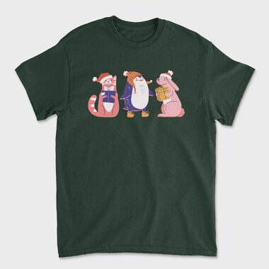 Christmas Animals, Tricou Barbati (Unisex)