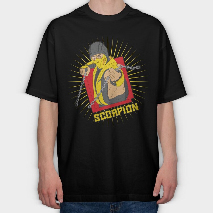 Scorpion Chainsaw, Tricou Oversize Barbati (Unisex)