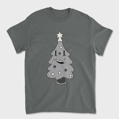 Tricou Barbati (Unisex), Christmas Tree Retro