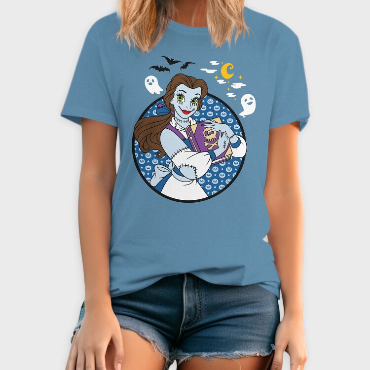 Skeleton Belle Book, Tricou Barbati (Unisex)