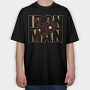 Iron Man Outline, Tricou Oversize Barbati (Unisex)