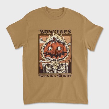 Tricou Barbati (Unisex), Bonfires Pumpking