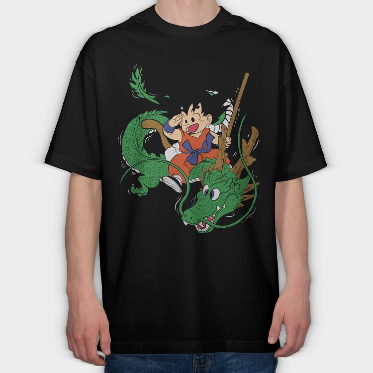 Dragon Warrior, Tricou Oversize Barbati (Unisex)