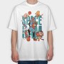 Tune Squad Hoops, Tricou Oversize Barbati (Unisex)