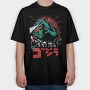 Godzilla Roar, Tricou Oversize Barbati (Unisex)