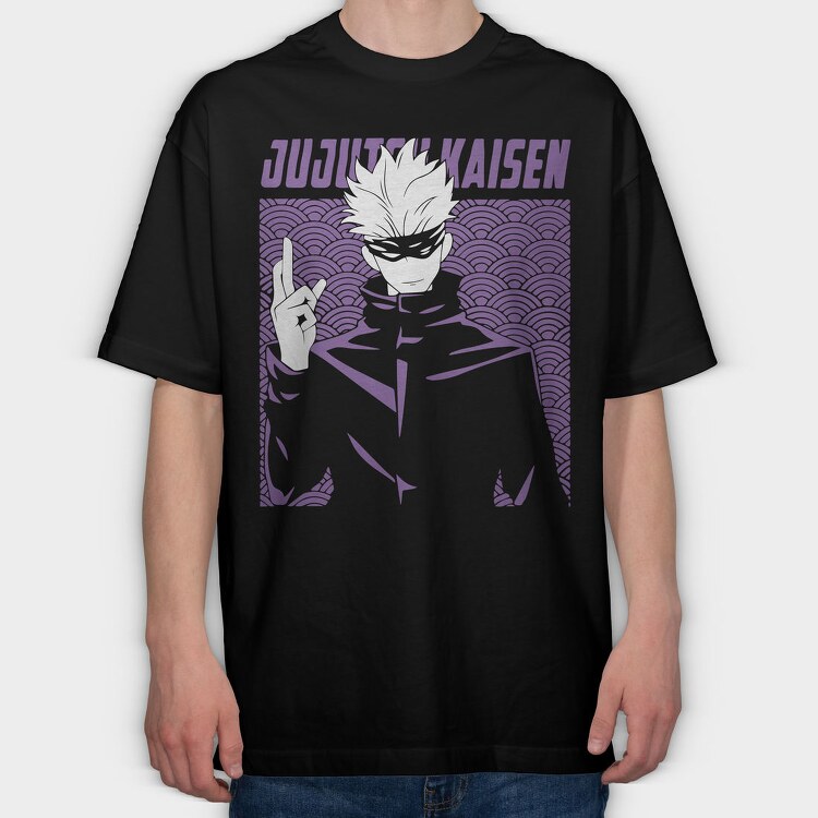 Jujutsu Kaisen Art, Tricou Oversize Barbati (Unisex)