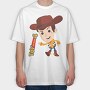 Toy Story Cowboy, Tricou Oversize Barbati (Unisex)