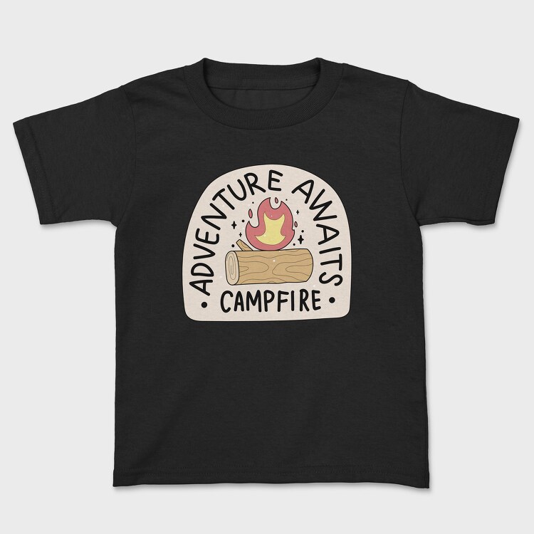 Adventure Awaits Campfire, Tricou Copii