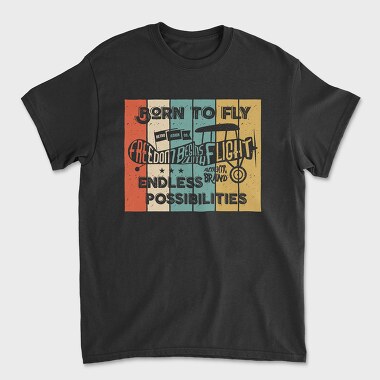 Born to Fly, Tricou Barbati (Unisex)