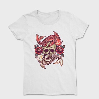 Koi Fish Illustration, Tricou Femei