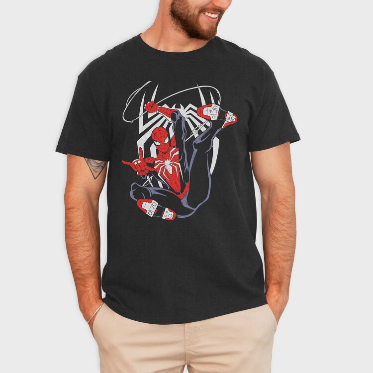 Spiderman Web Spin 3, Tricou Barbati (Unisex)