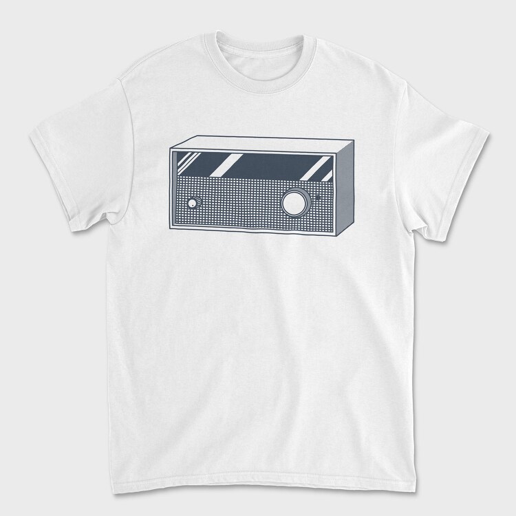 Vintage Audio Illustration, Tricou Barbati (Unisex)