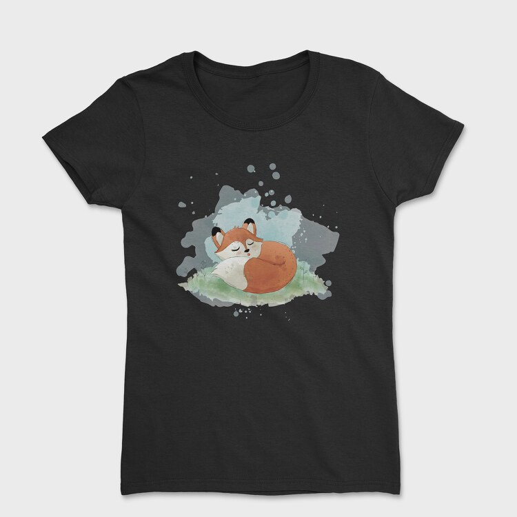 Watercolor Fox, Tricou Femei