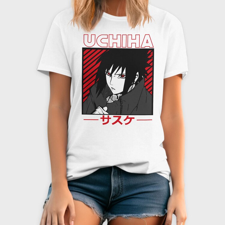 Uchiha Red Eyes, Tricou Barbati (Unisex)