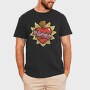 Flaming Heart Roses, Tricou Barbati (Unisex)