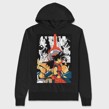 Dragon Ball Z 90, Hanorac Oversize Barbati (Unisex)