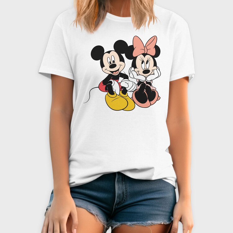 Mickey Minnie Love, Tricou Barbati (Unisex)