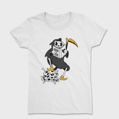 Tricou Femei, Grim Reaper Reading