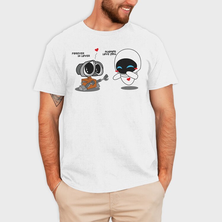 Wall E Love You, Tricou Barbati (Unisex)