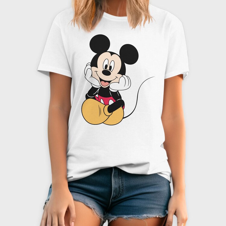 Mickey Mouse Smile 1, Tricou Barbati (Unisex)