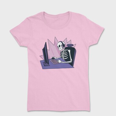 Tricou Femei, Skeleton Gamer