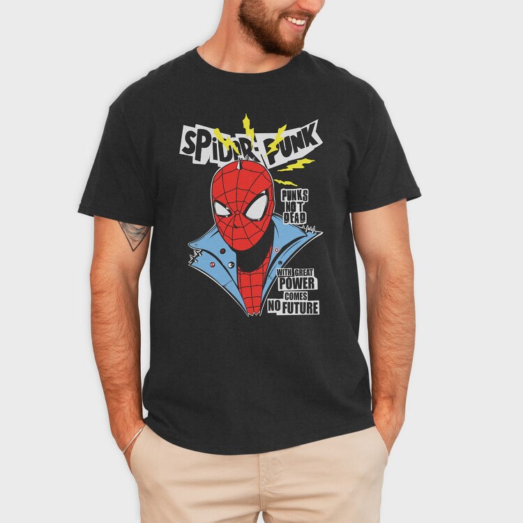 Spiderpunk Power, Tricou Barbati (Unisex)