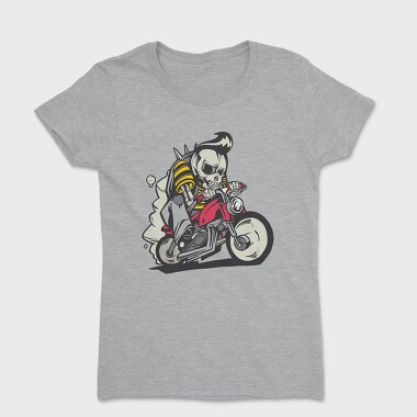 Tricou Femei, Skull Bike