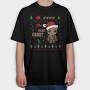 Grootmas Alien Xmas, Tricou Oversize Barbati (Unisex)