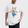 Porky Pig Jump, Tricou Barbati (Unisex)