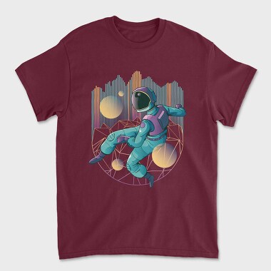 Techno Astronaut, Tricou Barbati (Unisex)