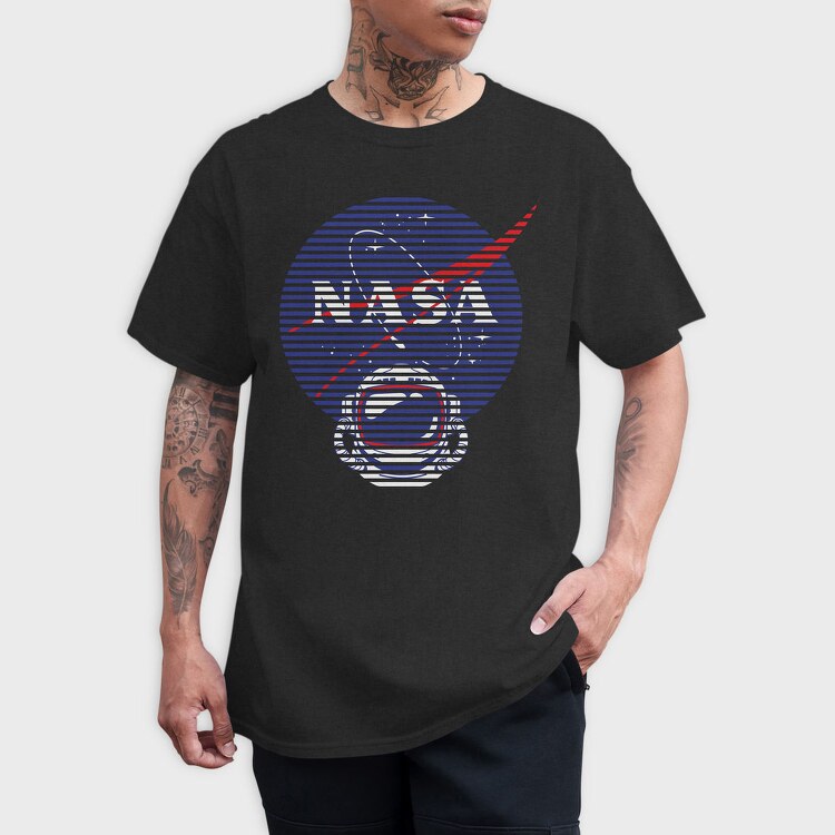 Nasa Stripes 1, Tricou Barbati (Unisex)