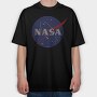 Nasa Stripes, Tricou Oversize Barbati (Unisex)