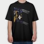 Wolverine Claws Out, Tricou Oversize Barbati (Unisex)