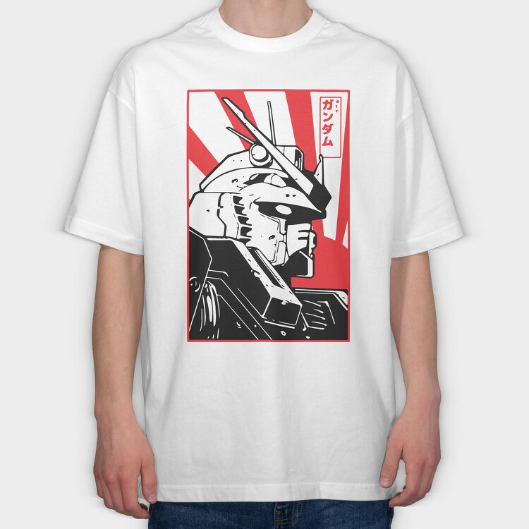 Gundam Red Strike, Tricou Oversize Barbati (Unisex)