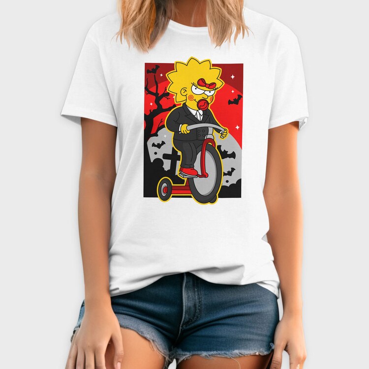 Halloween Lisa Simpson, Tricou Barbati (Unisex)
