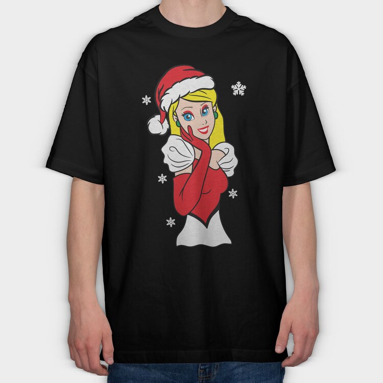 Christmas Cinderella, Tricou Oversize Barbati (Unisex)