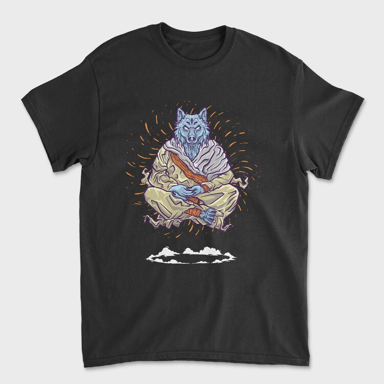 Monk Wolf, Tricou Barbati (Unisex)