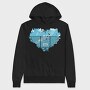 Caged Heart Freedom, Hanorac Oversize Barbati (Unisex)