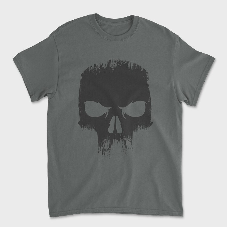 Angry Skull Black, Tricou Barbati (Unisex)